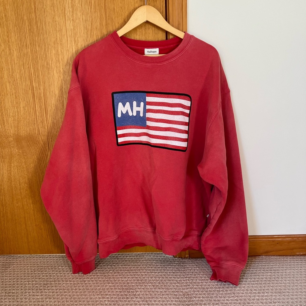 Set: MadHappy American Flag Crewneck & Pants